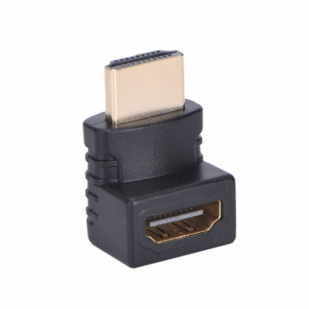 HDMI 270 Degree L Shaped Connector Cable Male to Female Adaptor Right Angle