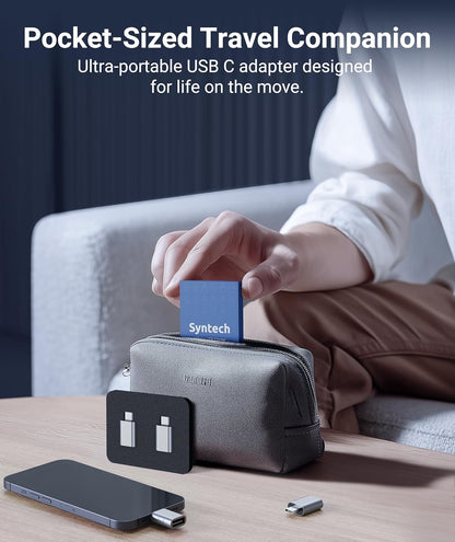 USB C to USB Adapter(2 Pack), USB-C Male to USB 3.0 Female Adapter Compatible with Iphone 16 Pro Max Macbook Pro Air 2023 Ipad Mini Pro Surface Pro and Other Type C or Thunderbolt 4/3 Devices